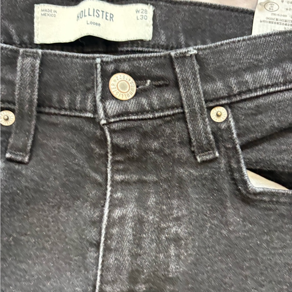 Hollister Charcoal Loose Fit Jeans - Picture 6 of 9